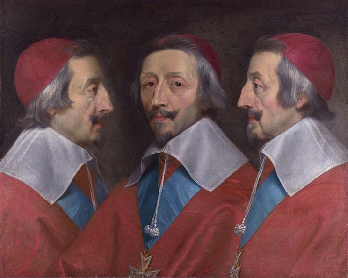 Philippe de Champaigne Triple Portrait of Cardinal de Richelieu oil painting image